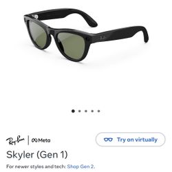 Brand new Meta Ray Bans Skyler 
