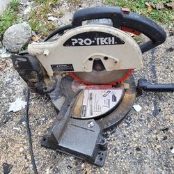 Pro Tech Miter Compound Dual Bevel Glide Sliding Saw Construction Tool Carpenter Tool