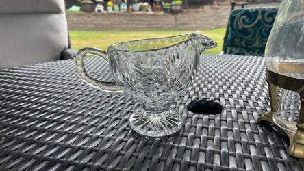 Crystal gravy boat or creamer