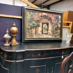 Oil On Canvas, Floral Doorway painting by Cyrus Afsary .