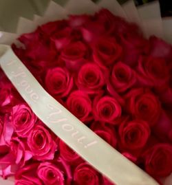 50-60c pink real roses!