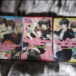 Brand New The World's Greatest First Love English Manga Vol. 3, 6 and 7