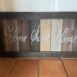 Home Sweet Home Wood Sign