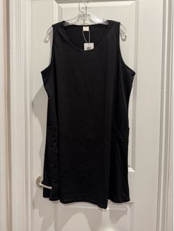 Brive Sleeveless Black Shift Dress -  Modern Minimalist xxl