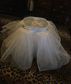 Crinoline petticoat for dress, A- line 3 layer net and 1 layer satin for girls unisize $8