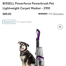 Bissell Powerforce Pet Pro Carpet Shampooer
