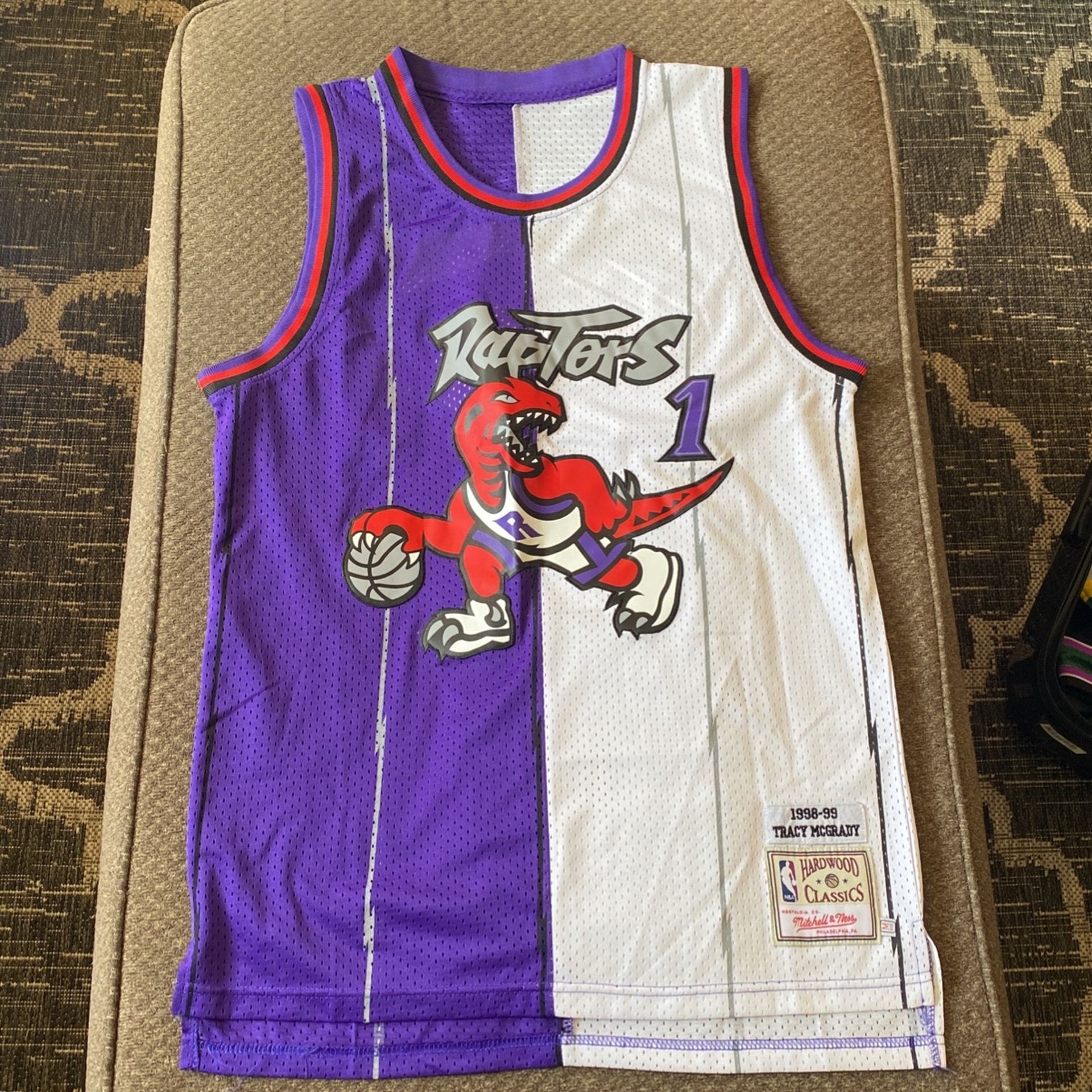 Tracy Mcgrady Toronto Raptors Hardwood Classics Jersey Size Medium