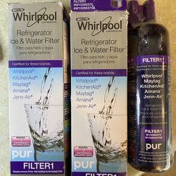 Whirlpool Refrigerator Ice & Water Filter X 2 - Brand New