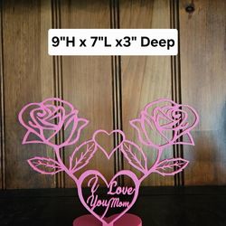 I love you mom flower decoration