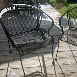 4 Wrought Iron Chairs $40