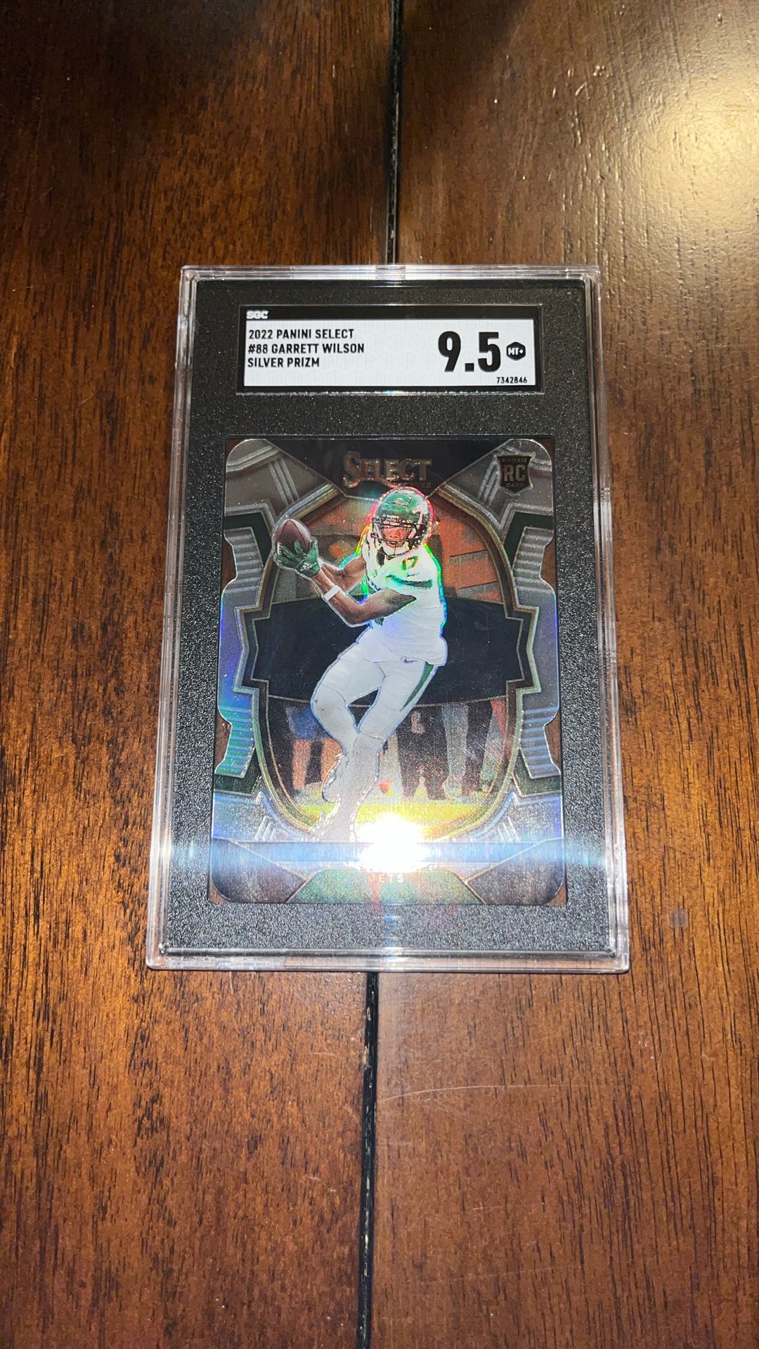 Garrett Wilson Silver Prizm Die Cut SGC 9.5