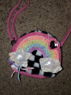 *NWOT* Miss Gwen's OMG Accessories Pink Rainbow Girls Crossbody Purse