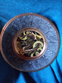 Chokin plate.   The art of Chokin