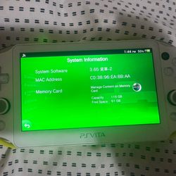 Psvita 2000 Lime Green Cfw Modded 128gb