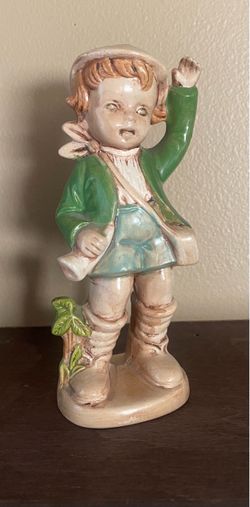 Vintage Ceramic Boy Figurine