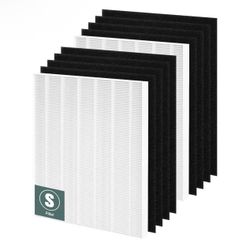 C545 True HEPA Replacement Filter S Compatible with Winix C545 Air Purifier Replacement for Winix S Filter 1-00 and 2-00, Funmit 2 x T