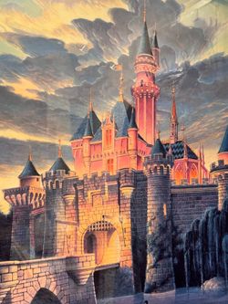 Disneyland Castle Signed Framed Lithograph