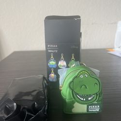 Rex Loungefly Toy Story 30th Anniversary Cosplay Mini Backpack Keychain Charm Disney Pixar