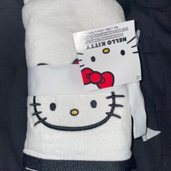 Hello Kitty 2 Pack Hand Towel 