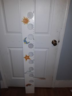 Growth chart photo frame