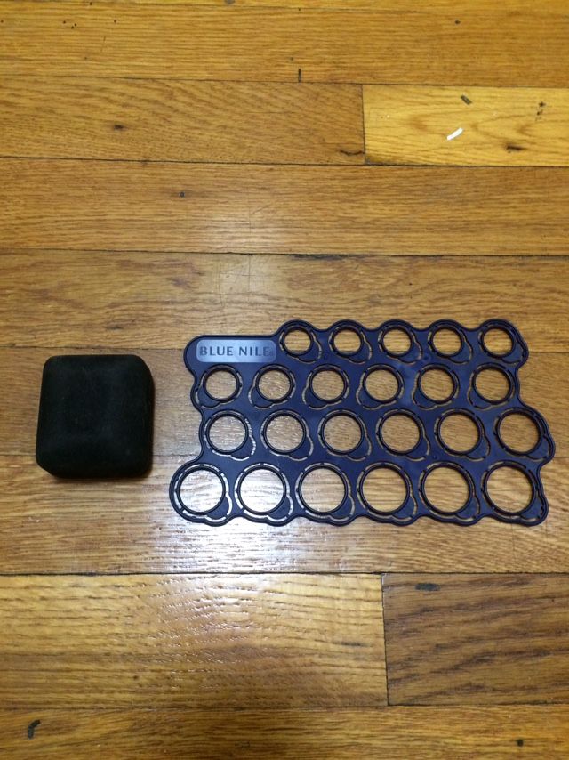 Blue Nile Ring Sizer And Black Jewelry Box From Starrs Jewelers. Message me anytime if interested will send more pictures or videos if you want thank