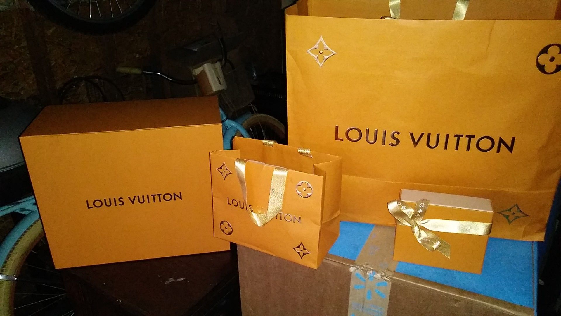 Authentic Louis Vuitton bags with dust bags