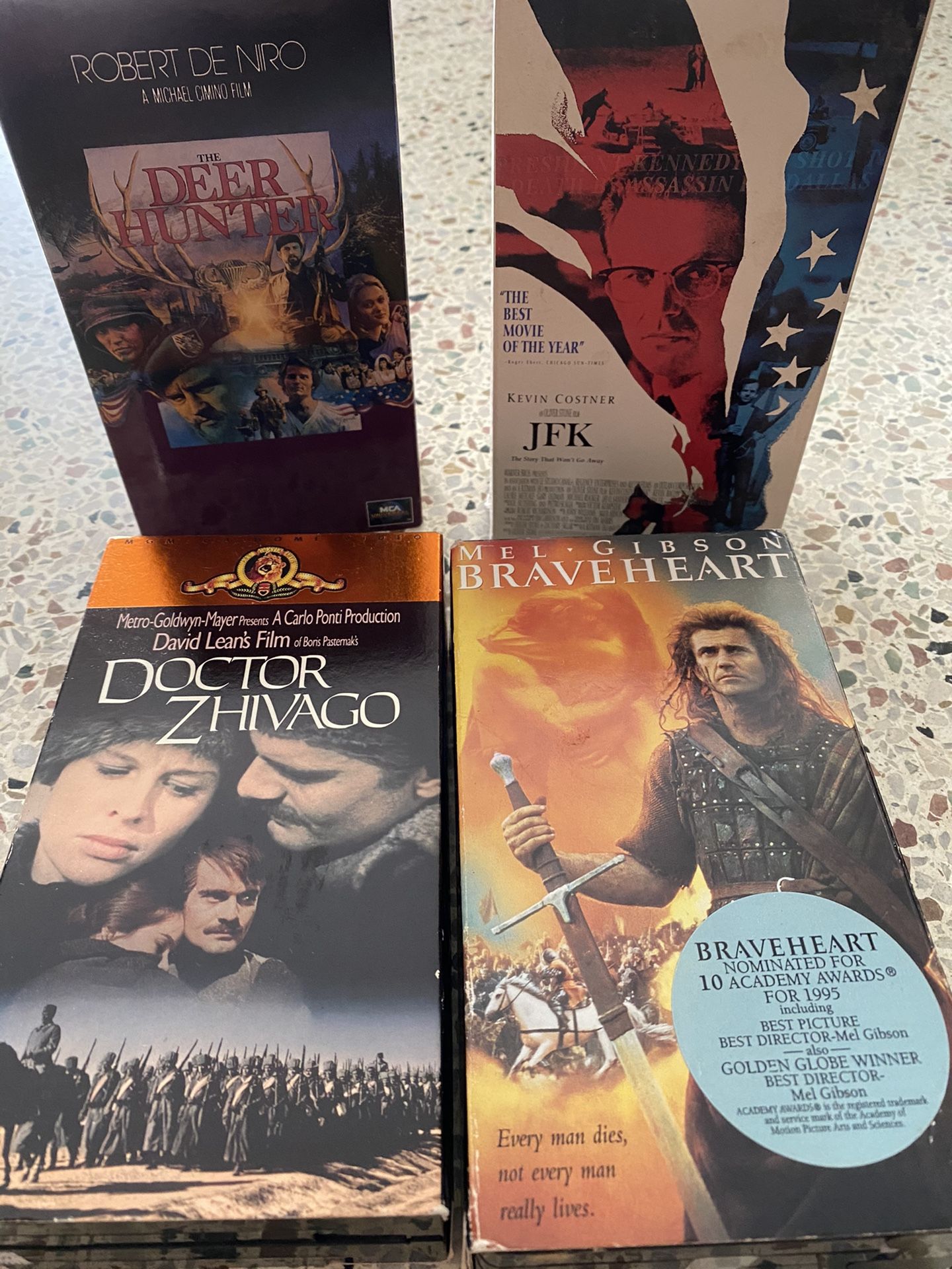 VHS videos.