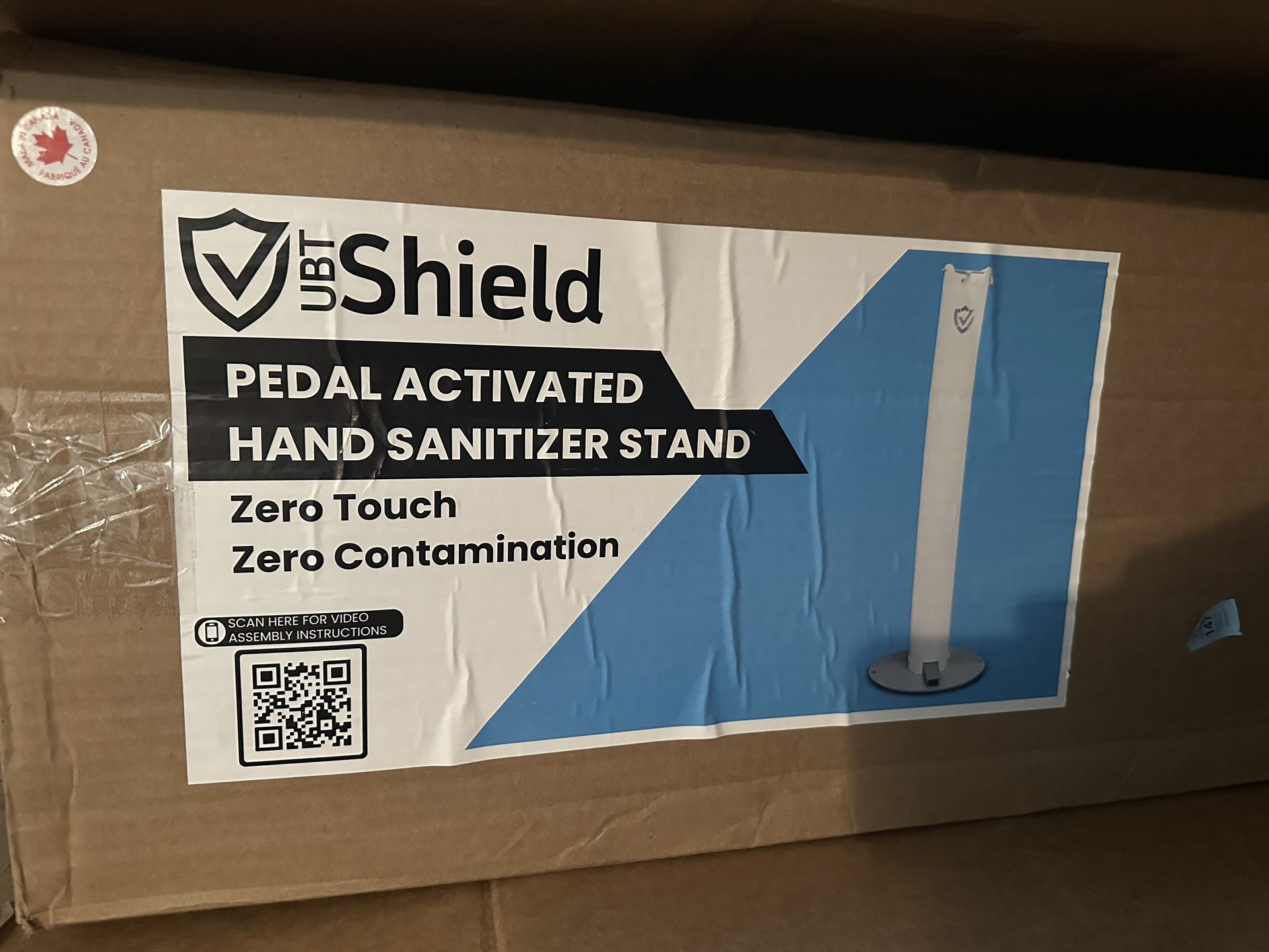 UBT Pedal Activated Hand Sanitizer Stand