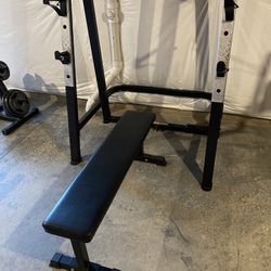 Power House Weight Bench And Squat Rack