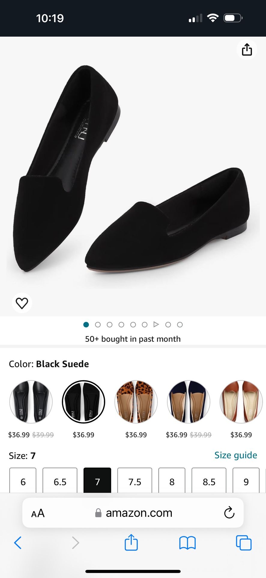 Brand New Flats, “Musshoe” Black Color, Size 7