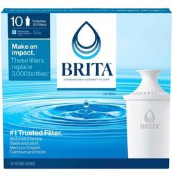 Brita 987554 Pitcher Replacement Filters, 10-Pack @Z2-481