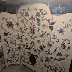 Room Divider Antique Hand Painted