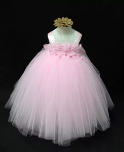 Light Pink Flower Tutu Dress