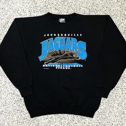 Vintage Rare 1993 Jacksonville Jaguars Banned Logo Sweatshirt Made In USA