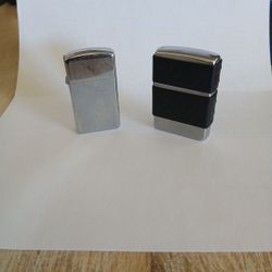 Two 1970s '80s Zippo Lighters Excellent Condition
