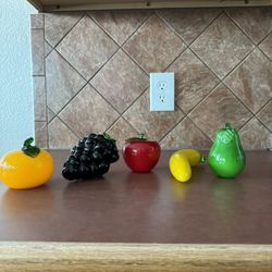 Vintage Glass Fruit 