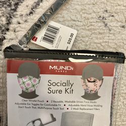 Mundi Socially Secure Kit- face masks & multipurpose touch tool