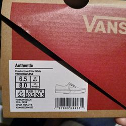 Vans White  Checkered