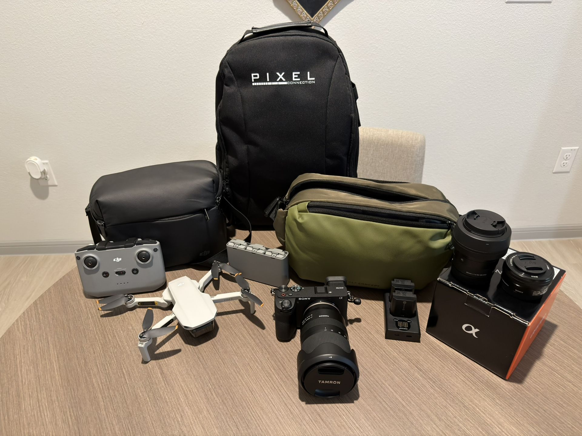 Sony A6700 Camera Bundle + DJI Mini 2 Drone β Complete Setup