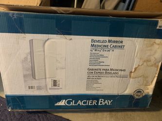 BEVELED MIRROR MEDICINE CABINET