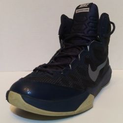 (Sz-10.5) NIKE Men’s ZOOM WITHOUT A DOUBT Blue Athletic Basketball