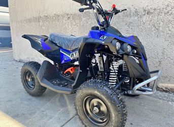 50cc Mini Kids ATV Four Wheeler Blue Black