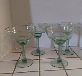 4 - Glass Margarita Glasses