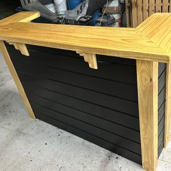 Handmade wooden bar