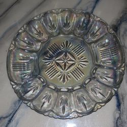 Beautiful Iridescent Egg Plate