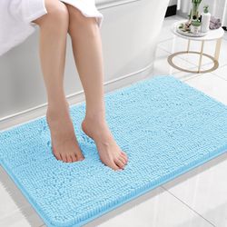 🔥 Soft Bath Rug 24x16 | Sky Blue | $15 | Bathroom Mat
