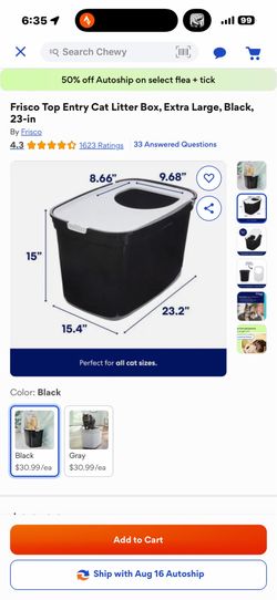 Litter box USED