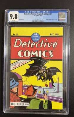 Detective Comics Facsimile Edition #27 - CGC 9.8!
