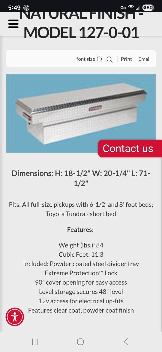 Weather Gaurd Tool Box