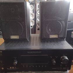 SONY STR-DG720 7.1 CHANNELS AV HDMI RECEIVER WITH BLUETOOTH RECEIVER AND SONY WIRED BOOKSHELF SPEAKERS $300 FINAL PRICE 